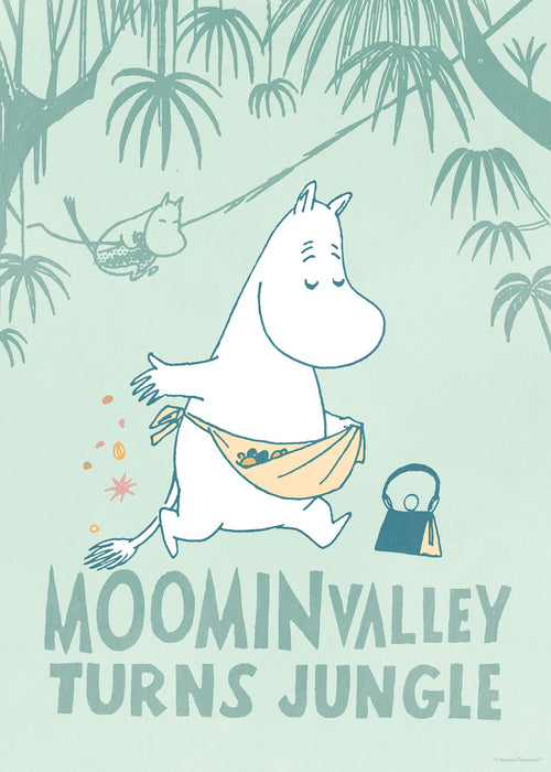 La Vallée des Moomins devient Jungle, Affiche de Bandes Dessinées Moomin